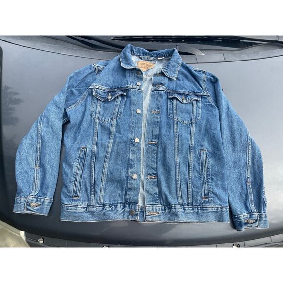 Levi's mens large denim jean jacket - Picture 1 of 3